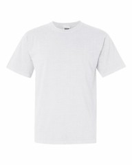 2 PAIR Comfort Colors – Garment Dyed Heavyweight WHITE TEE Shirt – 1717 5XL 6XL