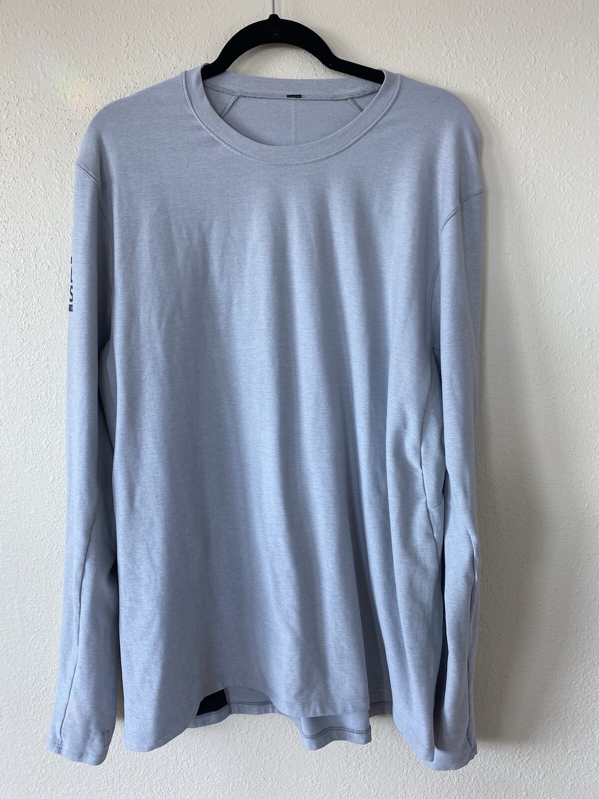 Lululemon Surge Warm Crewneck Long Sleeve Gray LM3ANAS Men's XL Barry’s Dallas gallery