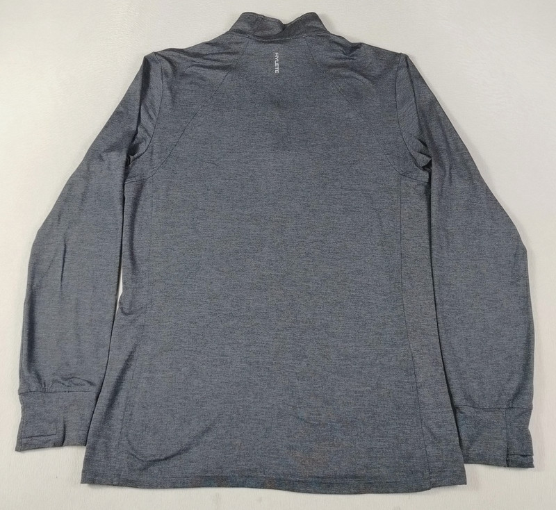 HYLETE Pullover Mens Medium Gray Quarter Zip Long Sleeve Athletic Activewear gallery