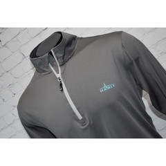 Habit Fishing Sun Shirt Mens Size Large Performance 1/4 Zip Solar Factor