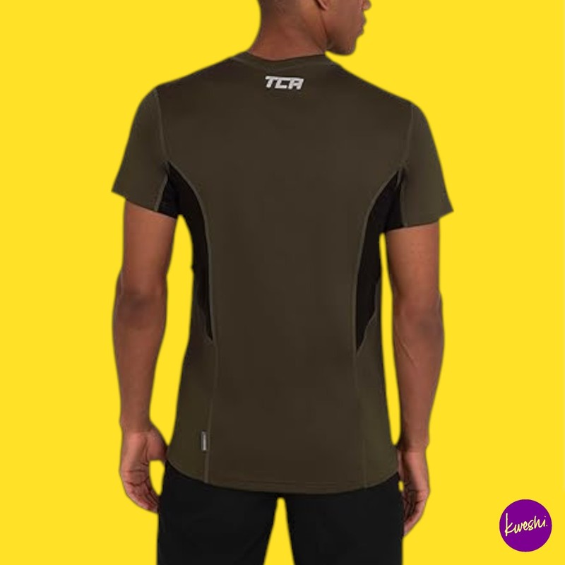 TCA Men's Atomic Quick Dry Performance T-Shirt, Forest Night, UK XXL | EU 56 gallery