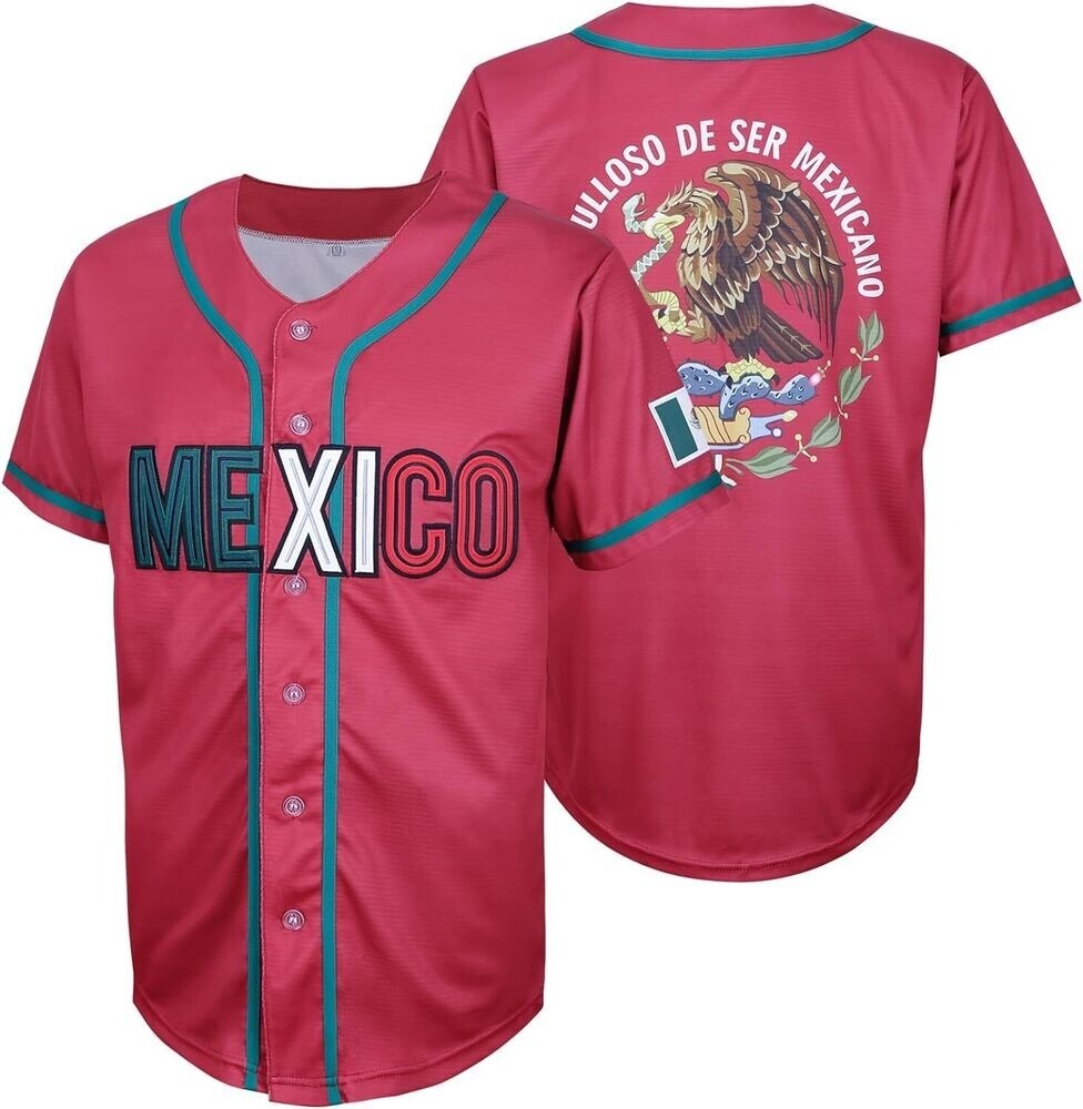 Design Team Mexico Baseball Jersey Drinking Team Fans Hip Hop Party Cheerleader gallery