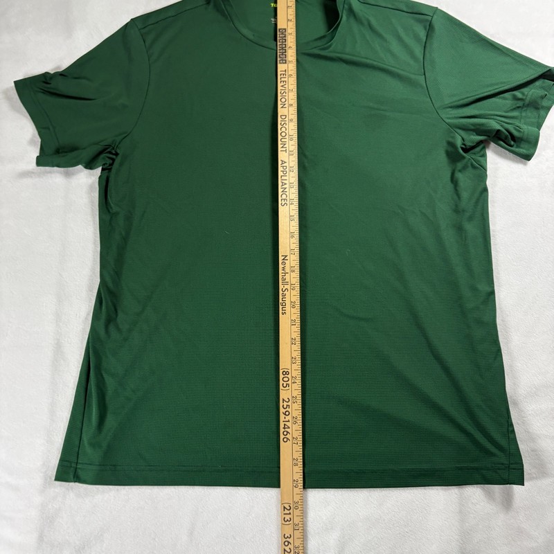 Tek Gear Dry Tek T Shirt Mens XL Green Athletic Workout Performance Tee Gym Wear gallery