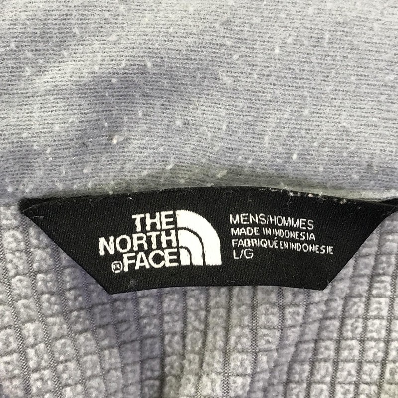 The North Face Pullover Mens Large Gray 1/4 Zip Fleece B-IDEAL Logo Hiking Top gallery