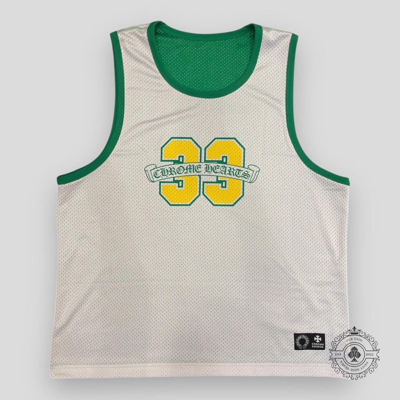 Chrome Hearts Reversible 33 Mesh Jersey in Green gallery
