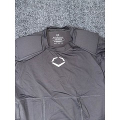 EvoShield Mens Padded Compression Shirt Charcoal Grey Size Large Shoulder Spine