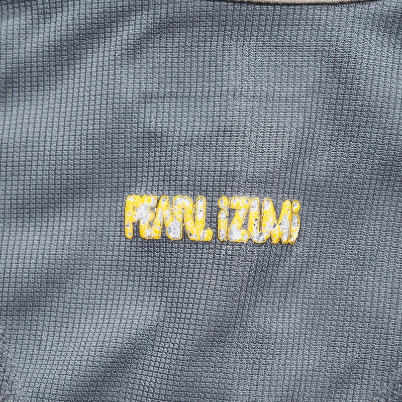 Pearl Izumi Pullover Mens Large Brown Gray Long Sleeve 1/4 Zip Cycling Shirt gallery