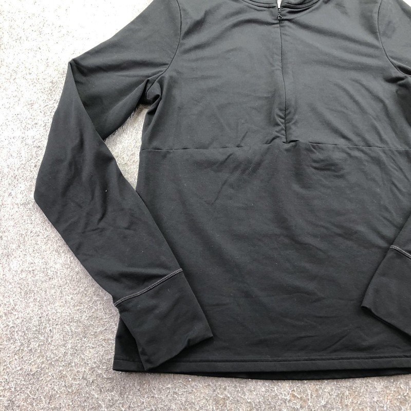 PrAna Pullover Mens Large Black 1/4 Zip Long Sleeve Yoga Top Performance gallery