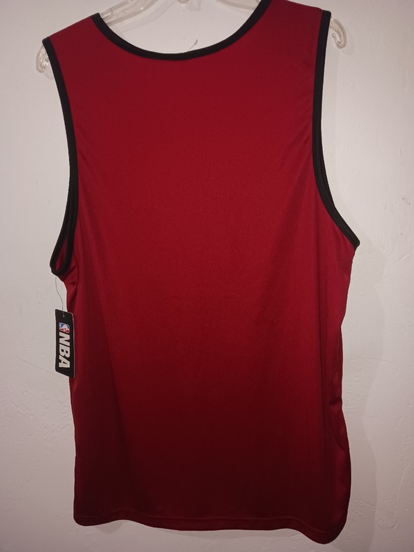NBA Basketball Sleeveless Shirt Tank Top XL Red NWT gallery