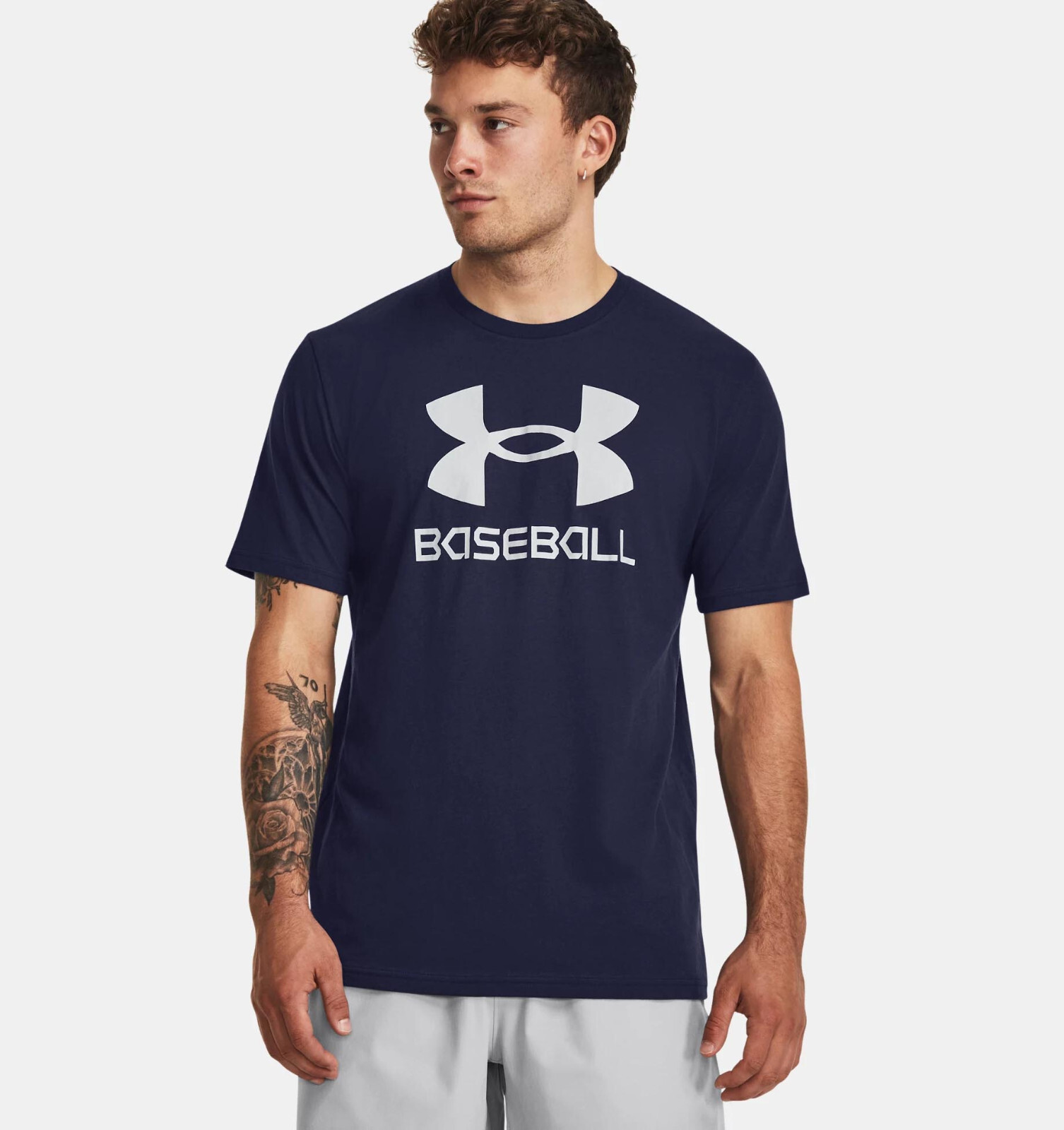 Under Armour Men's UA Baseball Icon Logo Short Sleeve T-Shirt 1379563-410 gallery