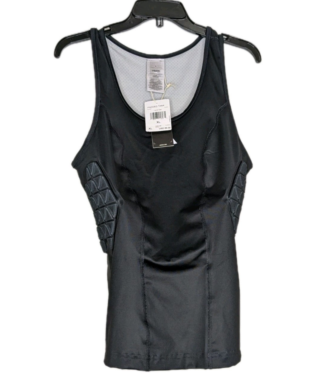 Adidas Mens Compression Padded Aeroready Tank Shirt Size XL Black $80 IM3592 Nwt gallery