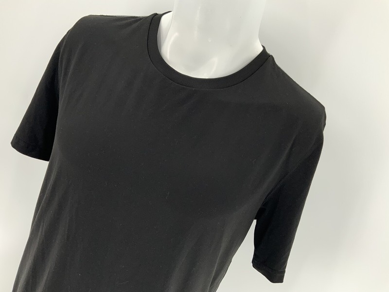 Puma Evo Athletic Short Sleeve Shirt M Men Black Gray Poly Elastane YGI R4-11 gallery