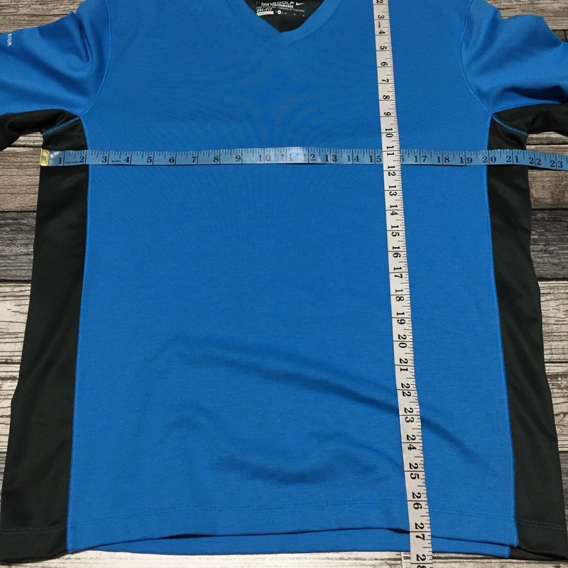 Nike Golf Tour Performance Dri Fit Seattle Aquarium Pullover V Neck Sz M Blue L4 gallery