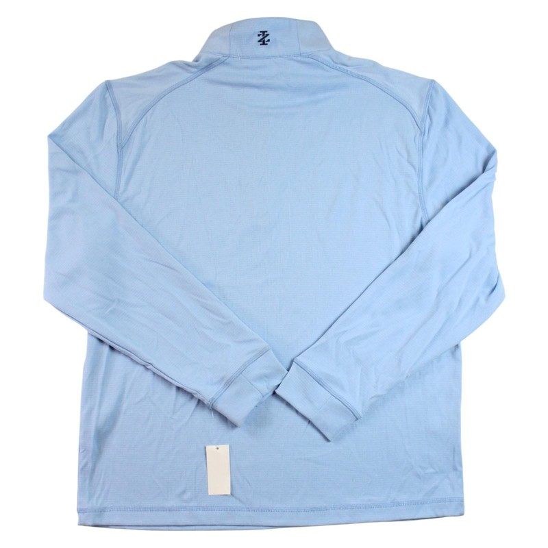 IZOD Golf Pullover Mens M Blue 1/4 Zip SwingFlex Elite UPF50 Long Sleeve $70 NEW gallery