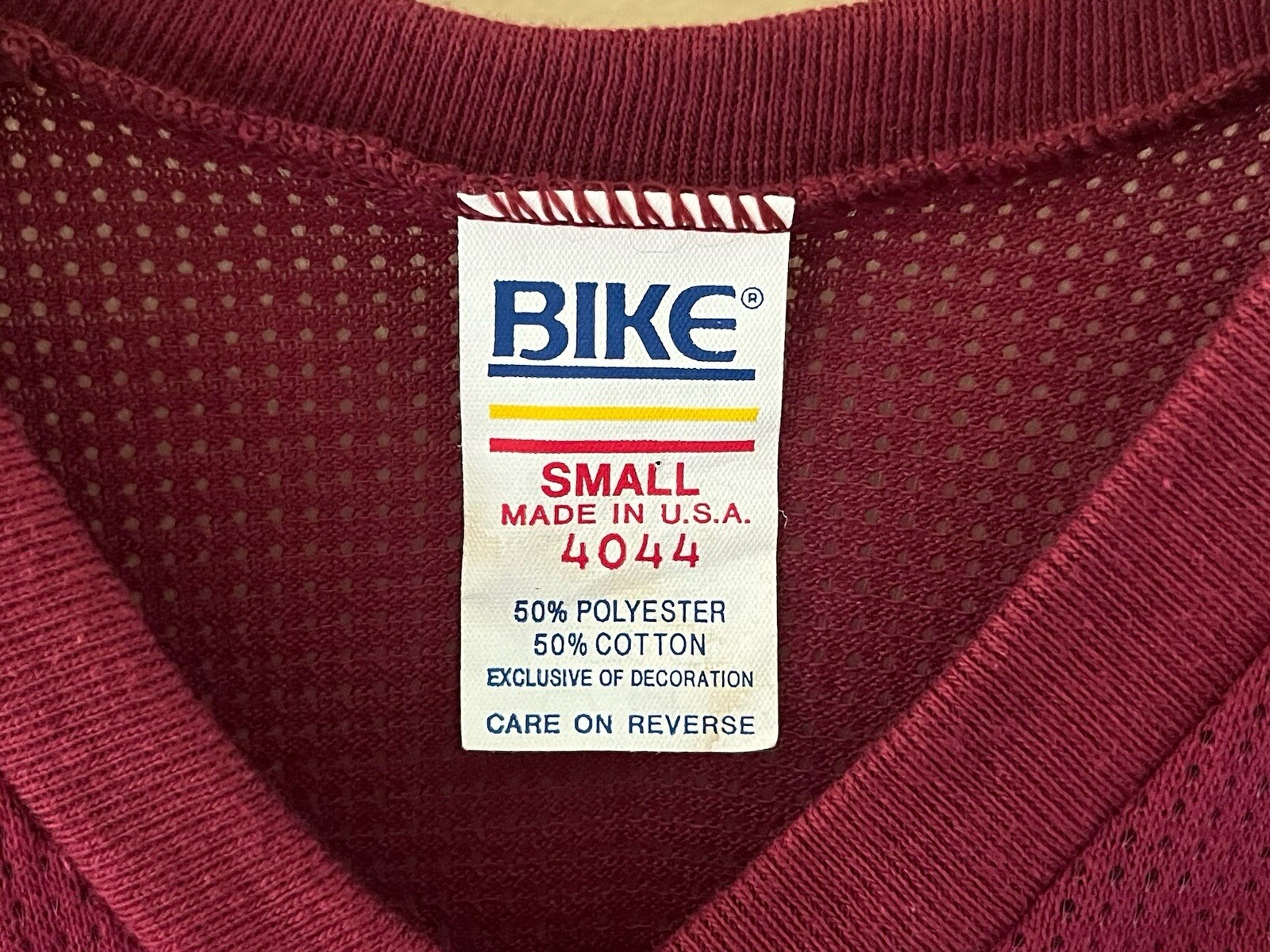 vintage BIKE v-neck t-shirt mens size small deadstock NWOT 80s made in USA gallery