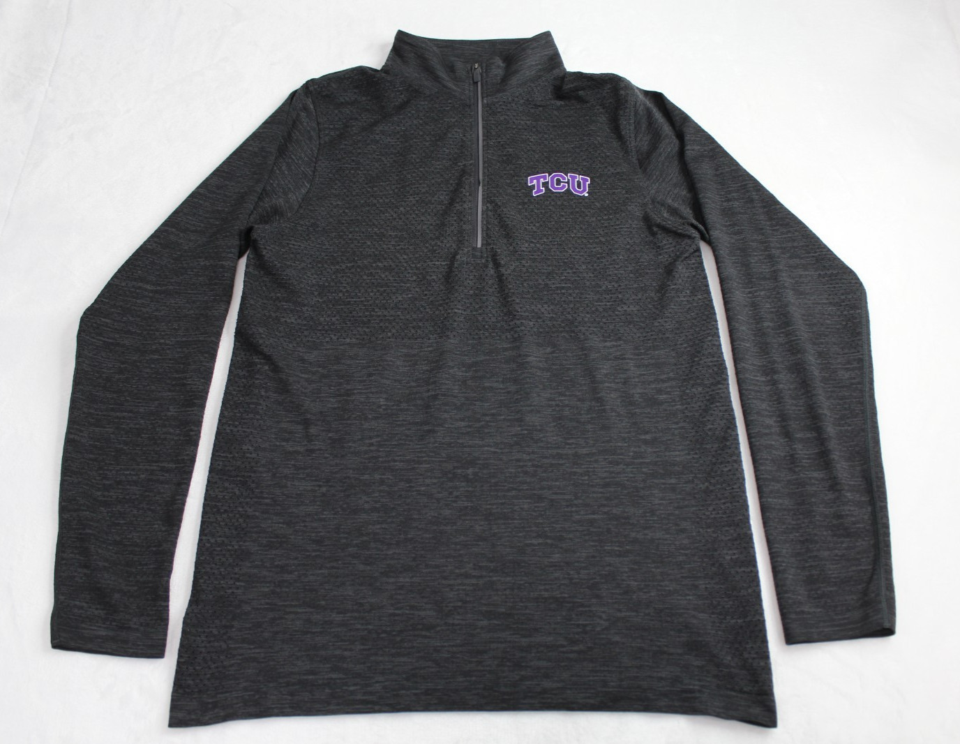 Mens S Small TCU Horn Frog Metal Vent Midweight Long Sleeve Lululemon Half Zip gallery