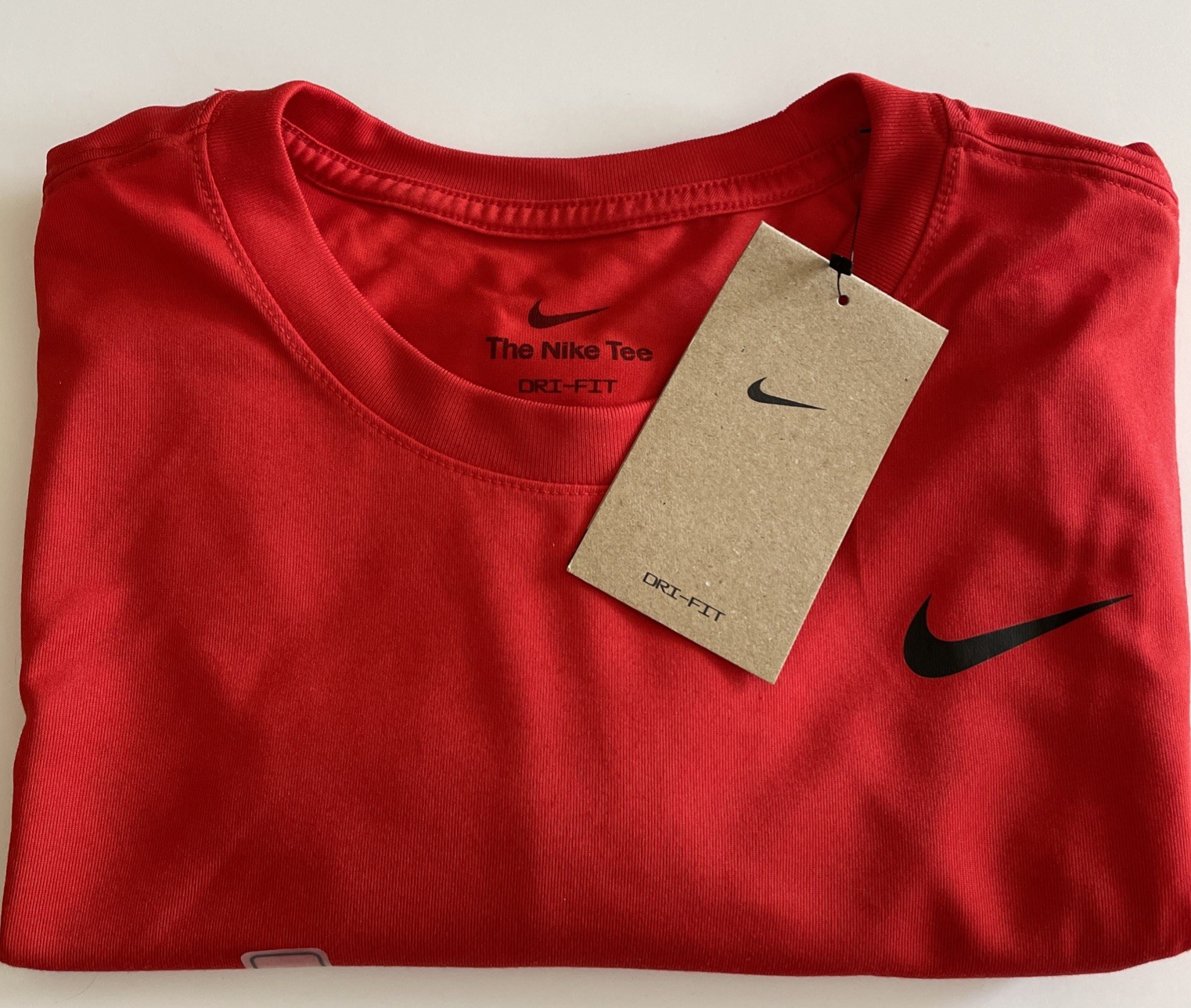 Nike Dri-Fit Men's Training Tee Shirt Medium Red/Black gallery