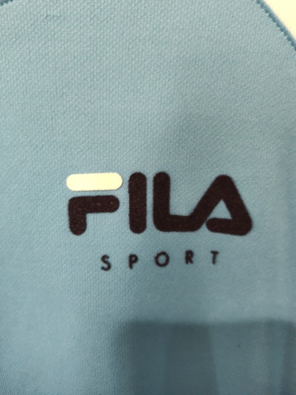 Fila Sport Long Sleeve Performance Shirt Men’s Large Blue Navy Colorblock NWT gallery