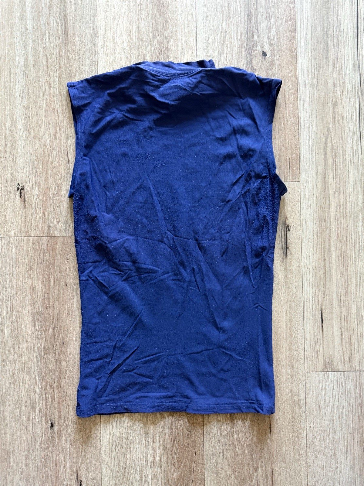 Under Armour Base Layer Men Sleeveless Navy Gym Soccer Running Yoga Hiking M gallery