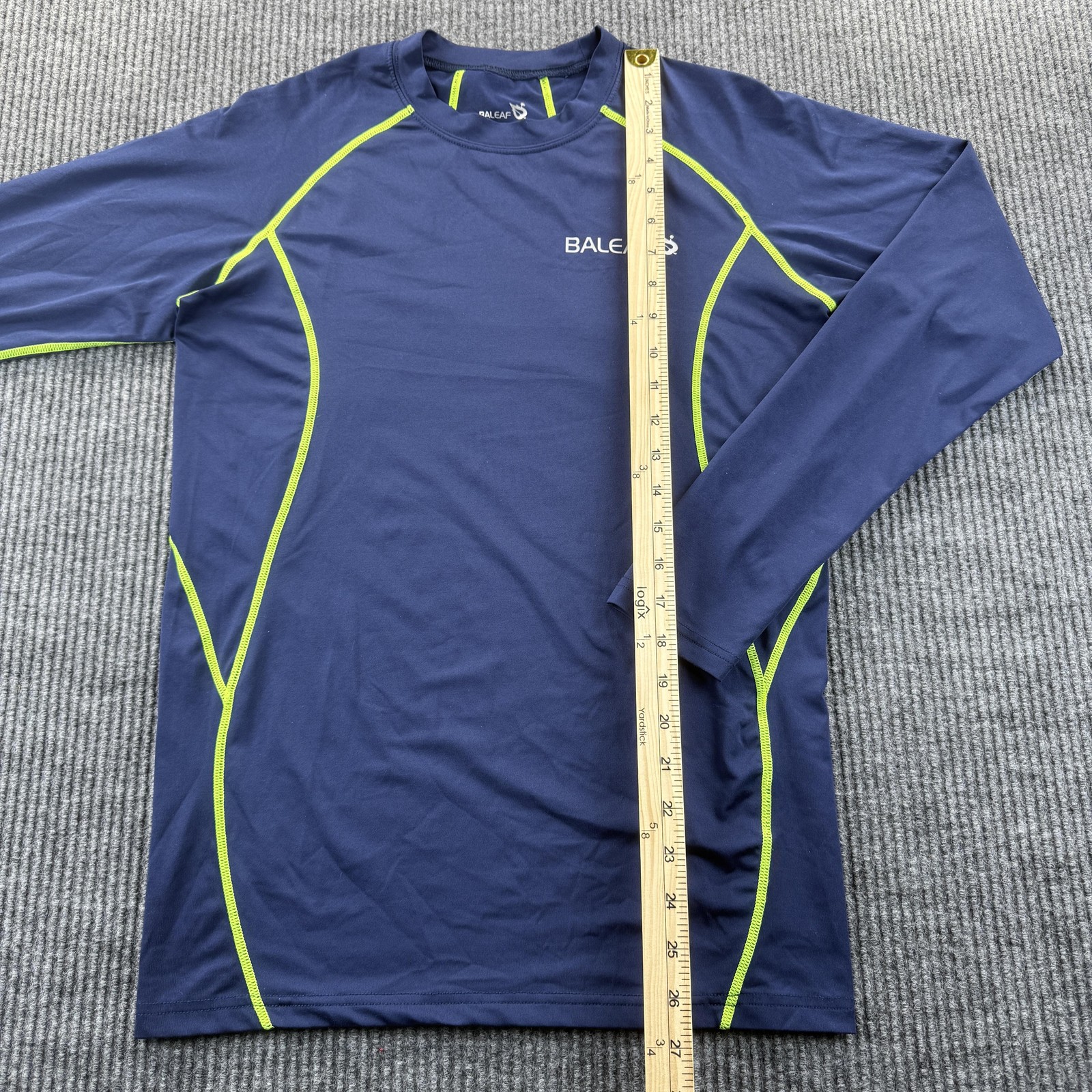 Baleaf Shirt Mens Medium Blue Long Sleeve Athletic Compression Base Layer gallery