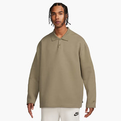 NWT Nike Tech Fleece Reimagined Polo Long Sleeves Olive Men’s Sz XLT FZ7570-276