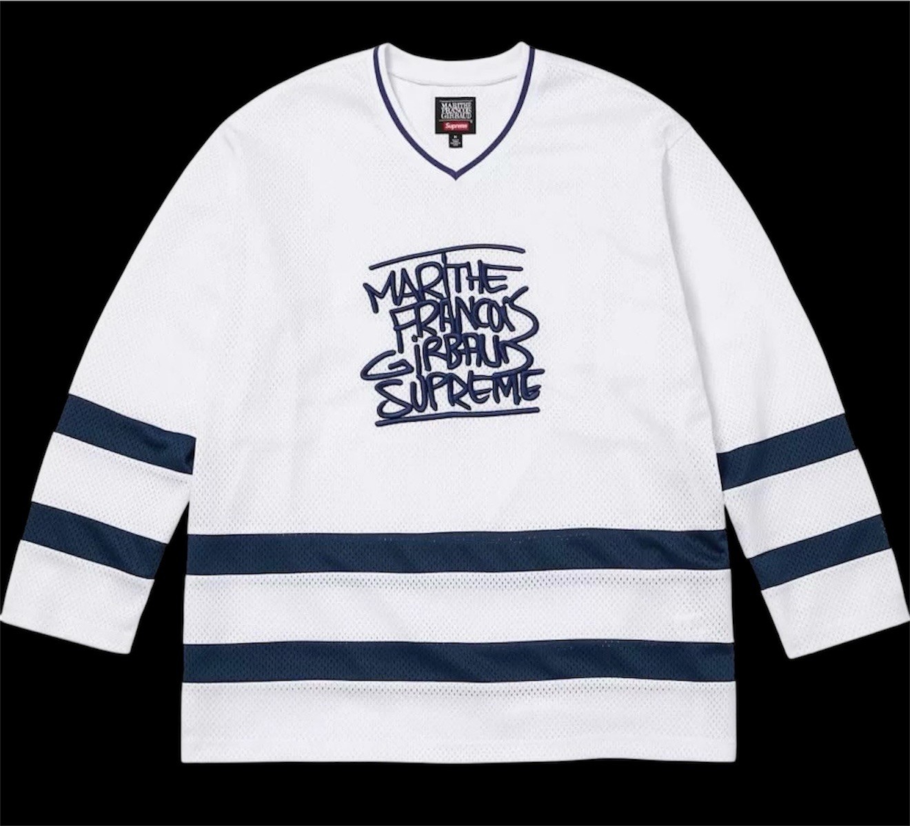 Supreme Marithe + Francois Girbaud Hockey Jersey White Size XL (SS25) gallery