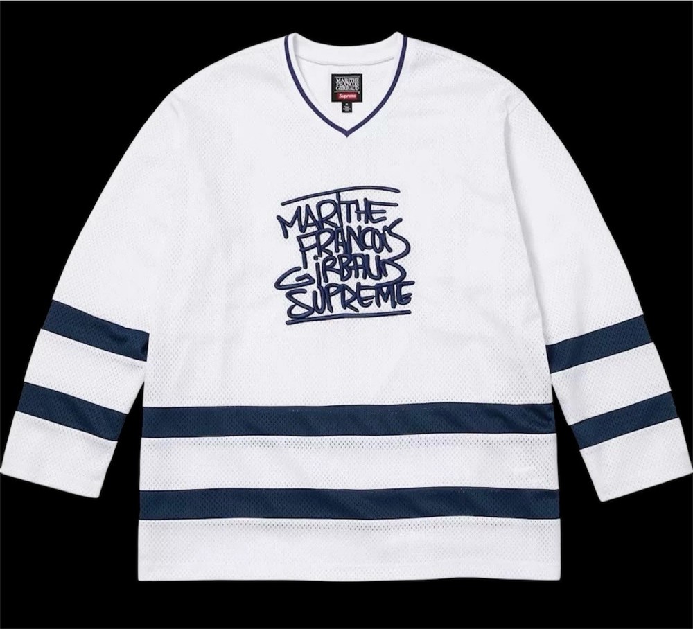 Supreme Marithe + Francois Girbaud Hockey Jersey White Size XL (SS25)