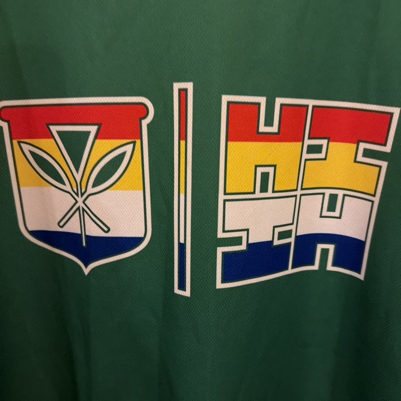 Hawaii Finest Baseball Softball Jersey Size Small Green gallery
