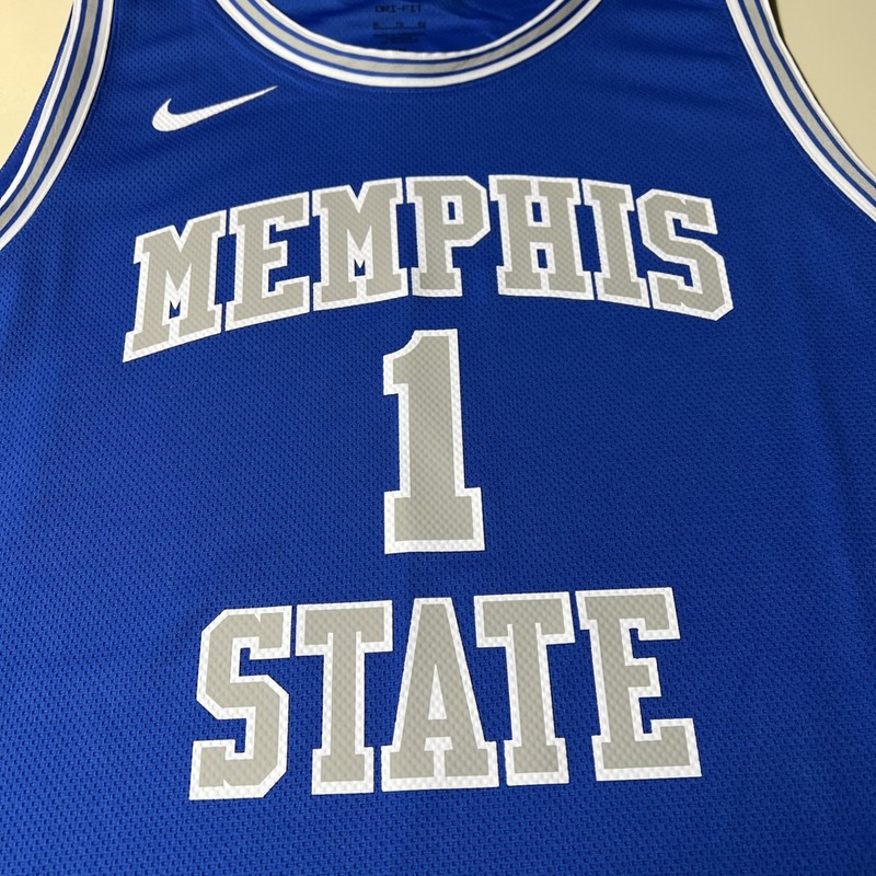 Men’s Memphis Tigers Basketball Jersey #1 Size XLarge Blue NWT gallery