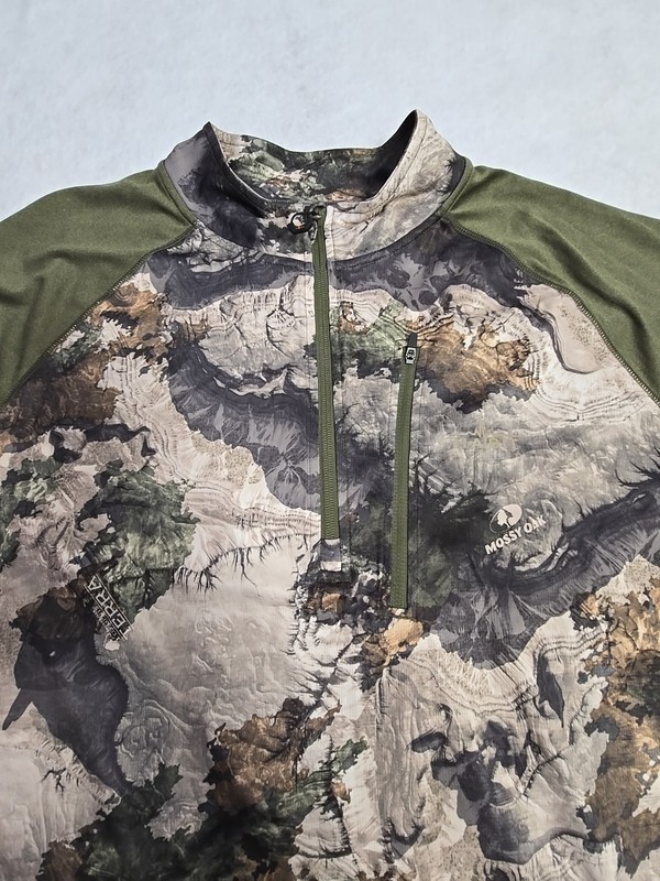 Habit Camo Quarter Zip 2XL Pullover Zip Pocket Lightweight Scent Blocker Hunting gallery