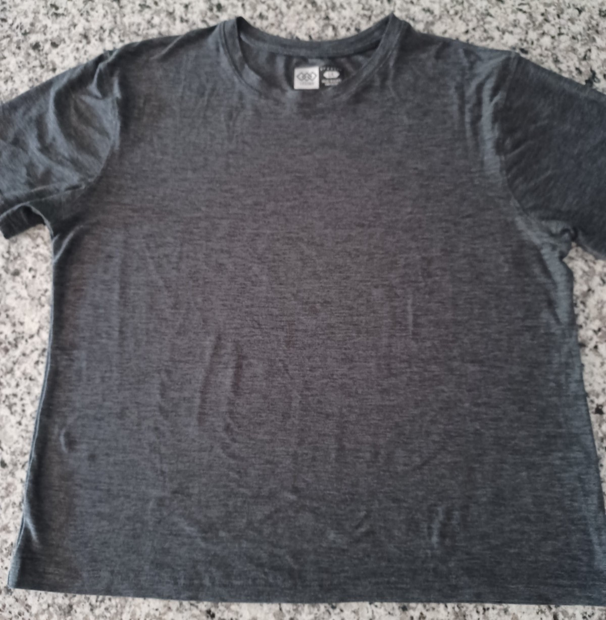 Mens Large Tech Tee Gray Performance Shirt Base Layer Stretch Legend Apparel gallery