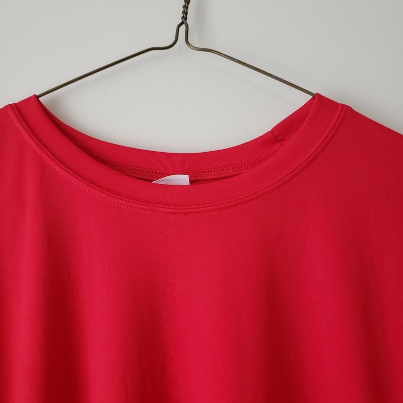 Sport-Tek T-Shirt Tee Mens Large #34 on the Back Red Activewear ST350 Preowned gallery