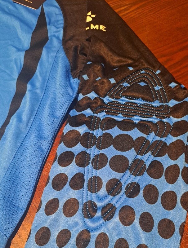 New Blue Kelme Team Long Sleeve Soccer Goal Keeper Jersey Shirt Size US 14 gallery
