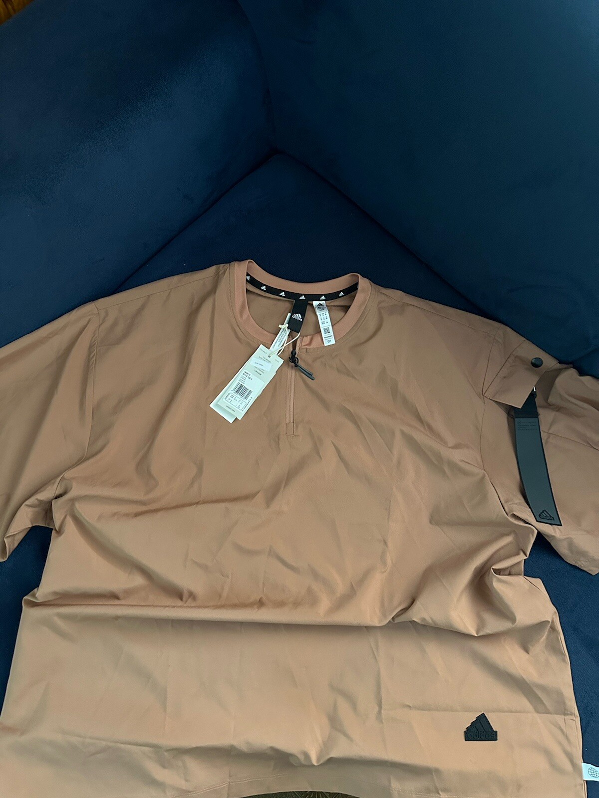 adidas Original 2 Move 3-Stripe EROREADY Cream Men's Tee - XL gallery