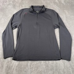 Rhone Pullover Mens Medium Gray Quarter Zip Golf Training Activewear Top