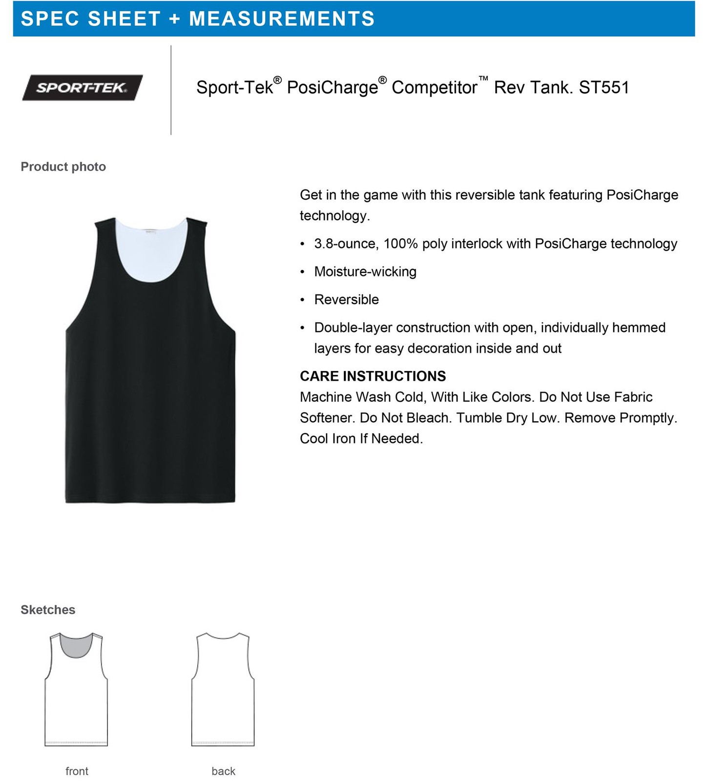 Sport-Tek Mens Sleeveless Basketball Moisture Wicking Reversible T-Shirt ST551 gallery