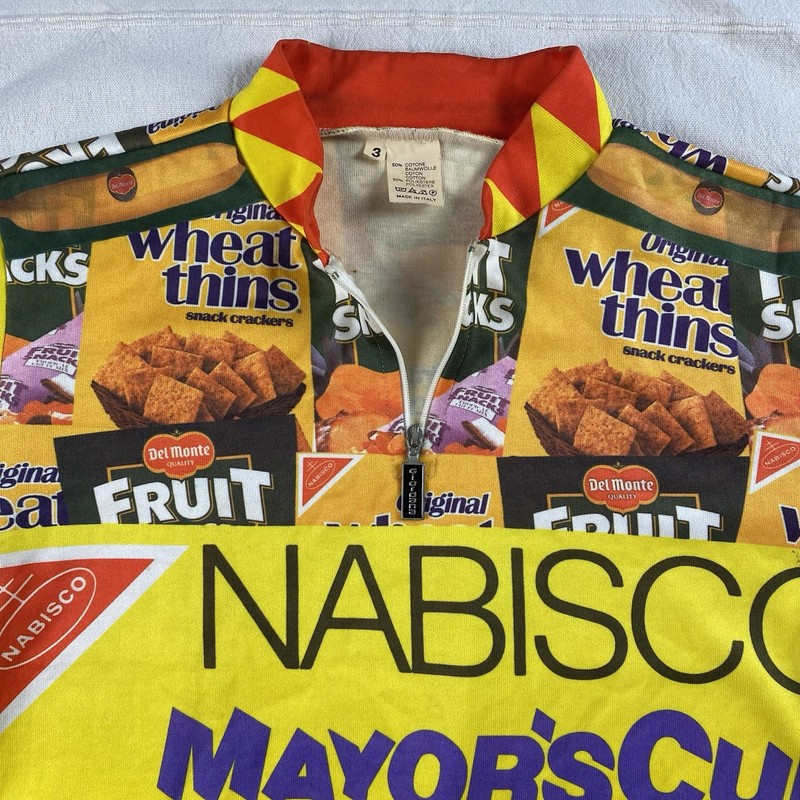 VTG 90s Giordana Cycling Jersey Men's Size 3 Nabisco Mayors Cup Made In Italy gallery