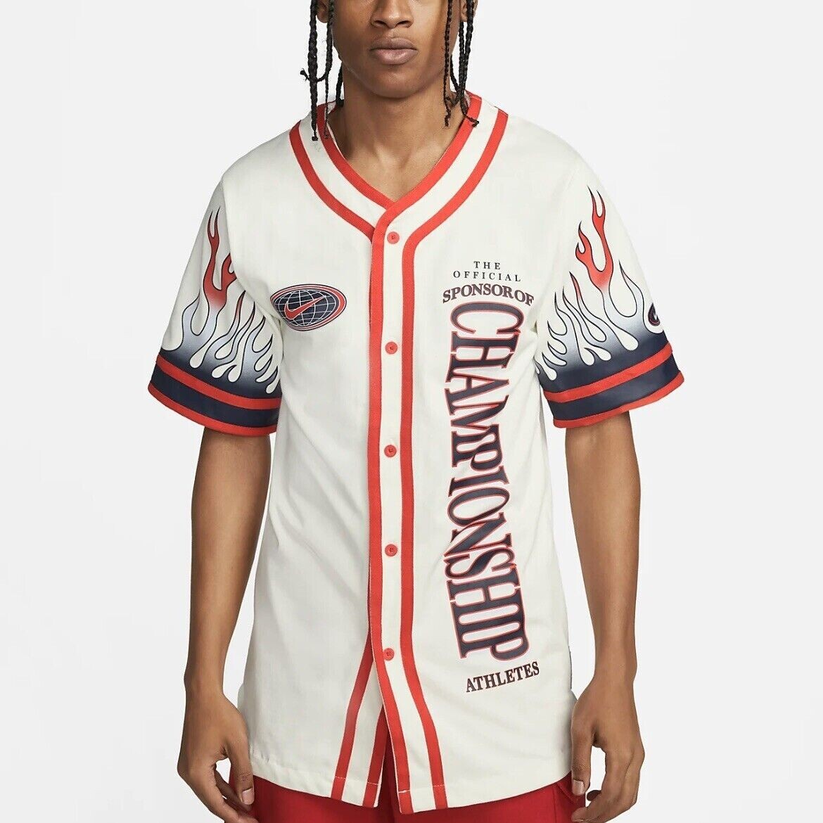 Nike Logo Americana Championship Baseball Jersey Mens Small DV9642-133 gallery
