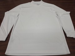 Pro Tour PGA Play Mens Large White Mock Neck Golf Pullover Long Sleeve Shirt
