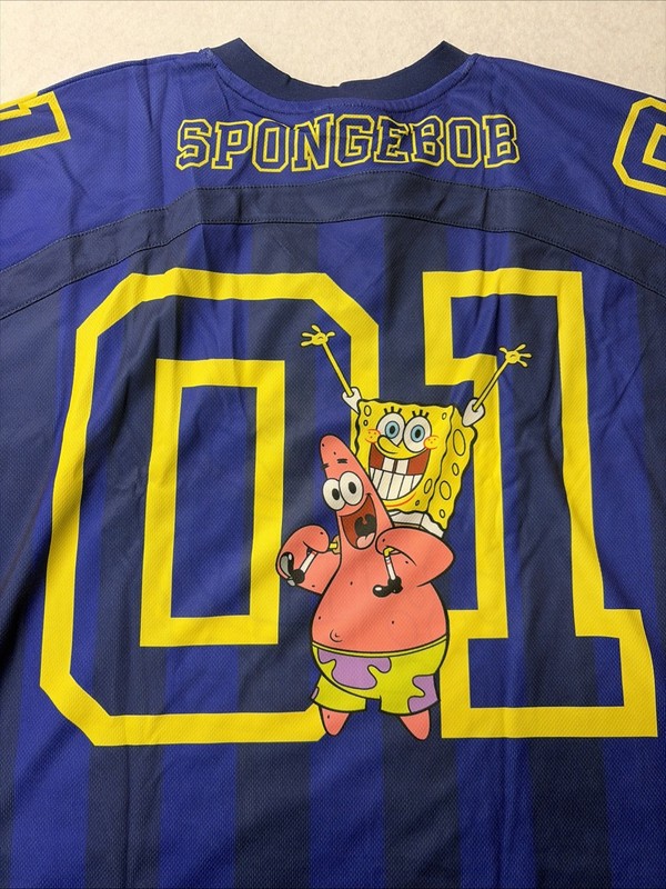 SPONGEBOB SquarePants 01 Graphic Hockey Jersey Men's XS Blue Nickelodeon NEW gallery