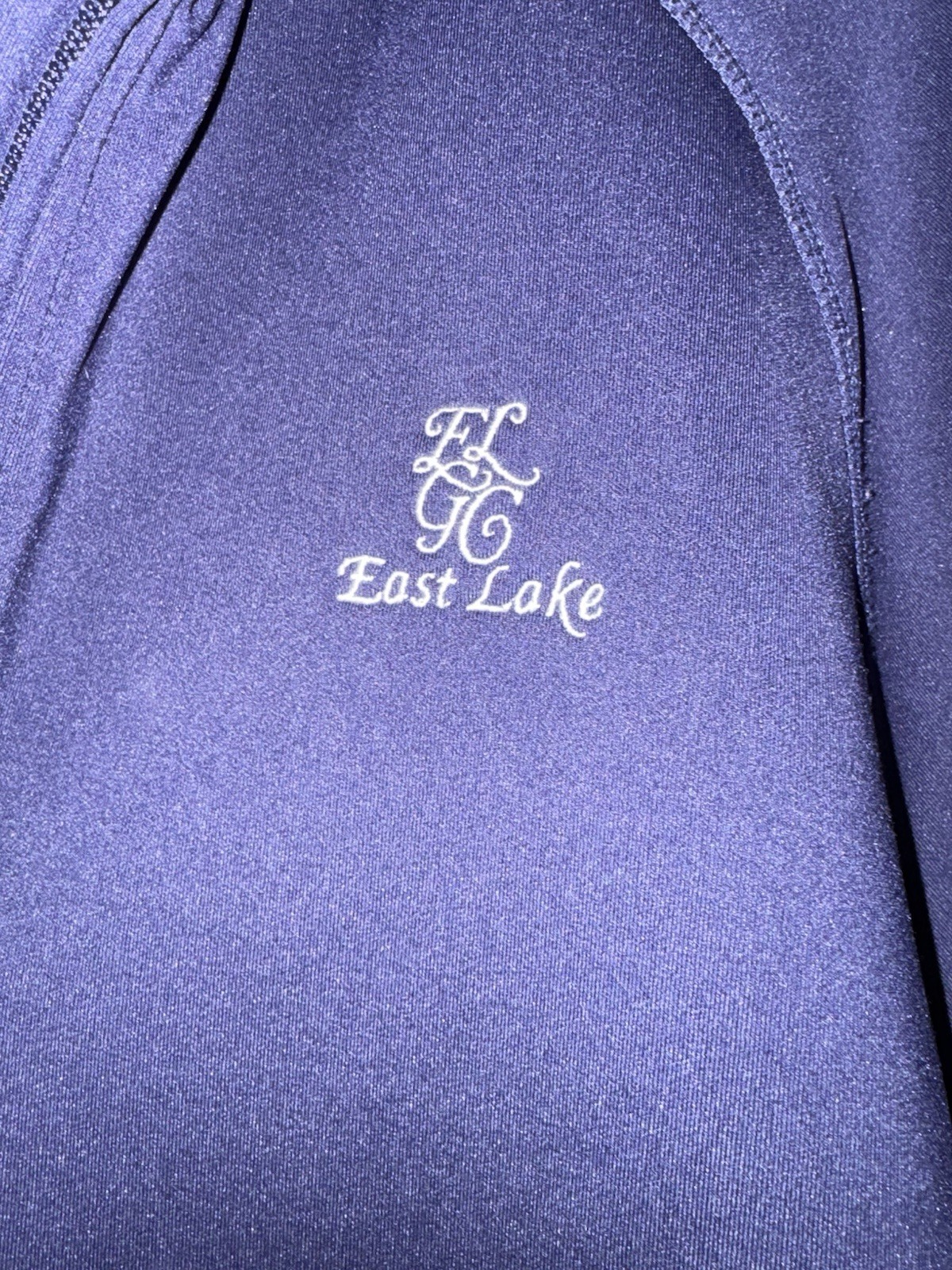 Bobby Jones Performance East Lake Navy Blue 1/4 Zip Stretch Golf Pullover L gallery