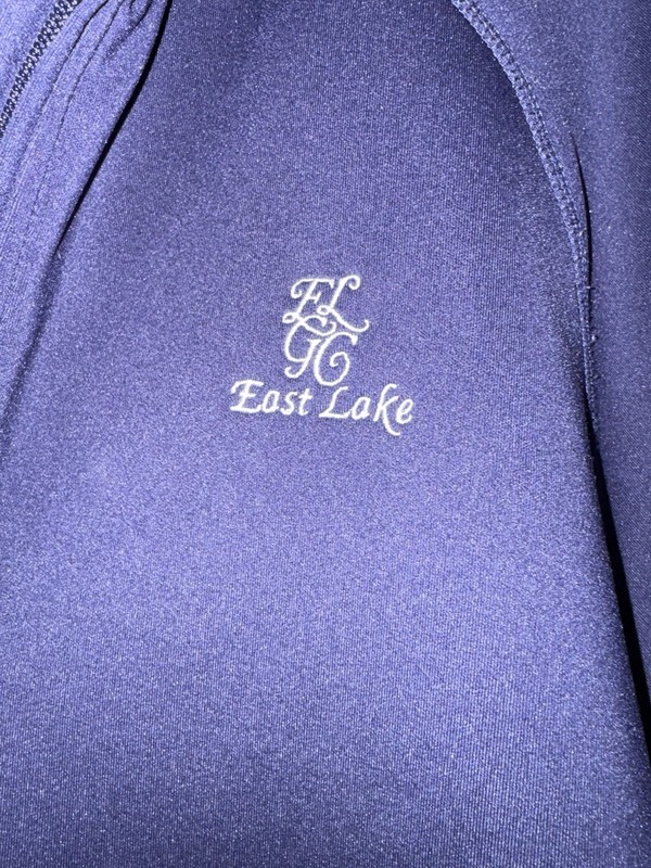 Bobby Jones Performance East Lake Navy Blue 1/4 Zip Stretch Golf Pullover L gallery