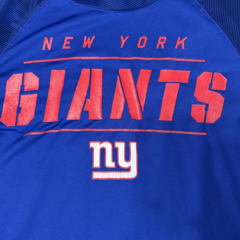 New York Giants Long Sleeve Performance Shirt Blue Red gallery