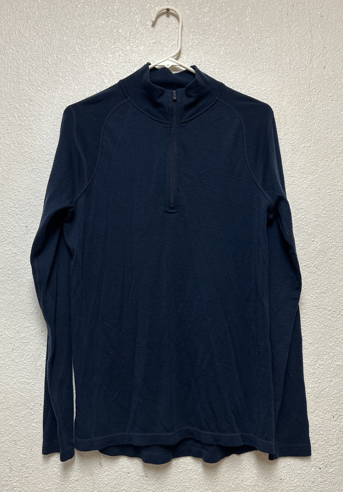 SMARTWOOL MEN'S Blue NTS MID 250 1/4 ZIP T SW0SS603 Merino Wool Sz M gallery