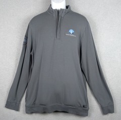Travis Mathew Newport ¼ Zip Pullover Men’s Large Gray Long Sleeve TM1MU419 Logos