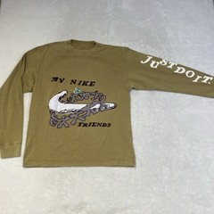 Nike Men’s Size S Sportswear Max 90 Long Sleeve Shirt DZ3080-258 Brown