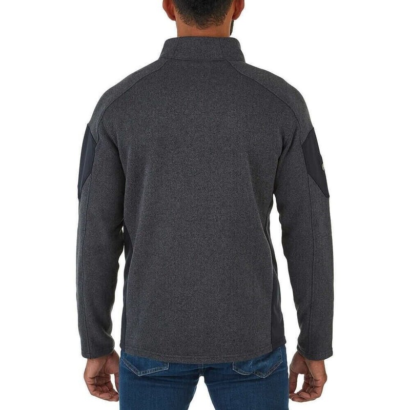 Spyder Fleece Empire Jacket Men's Size L Full Zip Pockets Logo Gray gallery