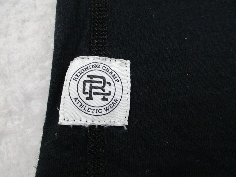 Reigning Champ T Shirt Mens Small Black Short Sleeve Workout Exercise Spellout gallery