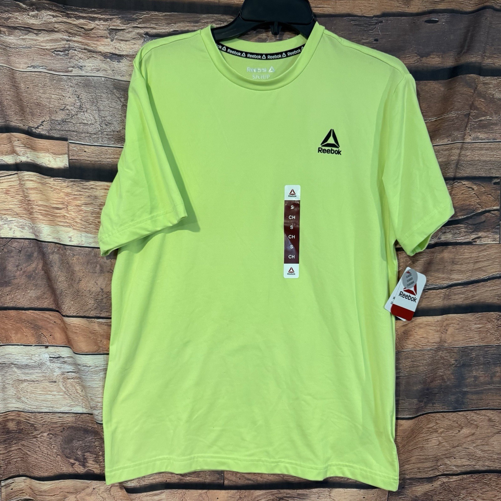 Reebok Men's Small T-Shirt Sharp Green Delta Core Short Sleeve Athletic NWT gallery