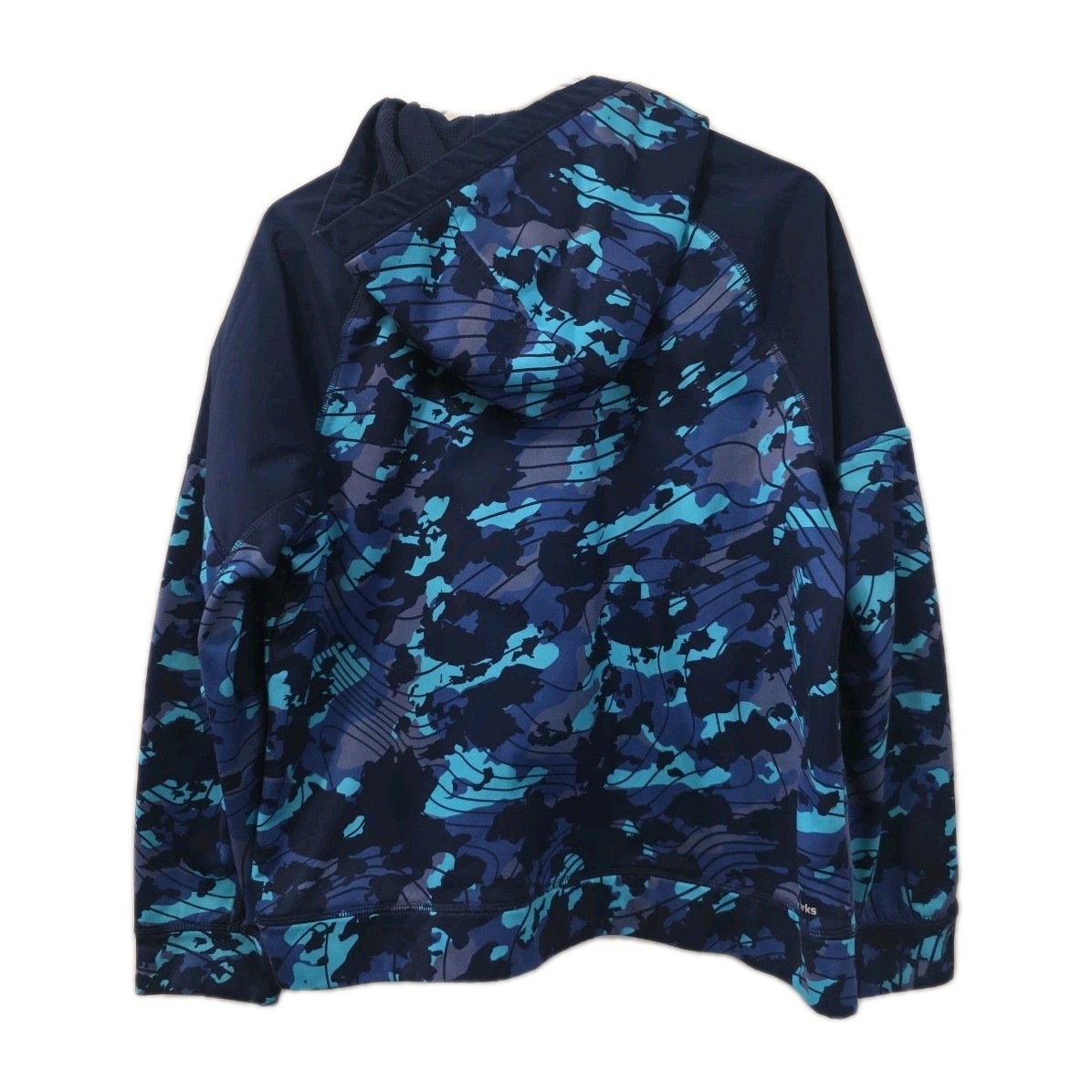 Athletic Works Light 1/2 Zip Hooded Pullover Shirt Sz XL (14-16) Husky Blue Camo gallery